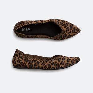 MIA Izzy Flynit Flat in Leopard - size 8